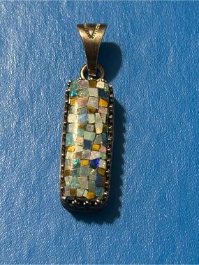 DTR Jay King Multicolor Mosaic Opal Pendant